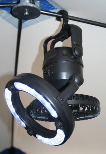 Clam Multi - Direction Fan / LED Light