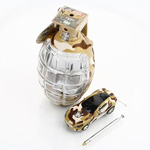 Mzanzi Great Value RC Cars FQ 8808 4 Chaneel 1:63 Grenade Shape Mini Remote Control Car Yellowish Brown