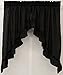 Stacey Solid Swag Pair 60Wx38L Black