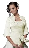 Satin Bolero 3/4 Arm zu Abendkleid Abendjäckchen