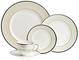 IMAGE OF Wedgwood Lustreware Oyster 5 piece Place Setting