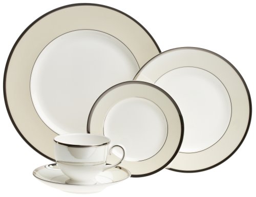 41dF5NpU%2ByL Wedgwood Lustreware Oyster 5 piece Place Setting