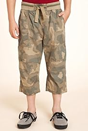 Pure Cotton Ribbed Waistband Camouflage Shorts
