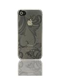 Seidio-Silikonhülle für iPhone 4 G; transparent mit coolem floralem Design
