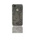 Seidio-Silikonh�lle f�r iPhone 4 G; transparent mit coolem floralem Design
