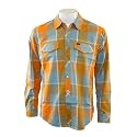 Rvca Chico Plaid Woven Blue Crest