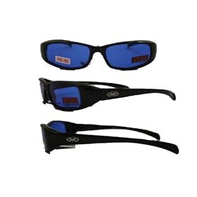 Click here to buy NEW ATTITUDES - Stylish Sunglasses - Blue Lenses, GLOSS Black Frame by Global Vision Eyewear.