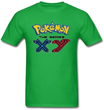 Yuato Designed Pokémon the Series XY logo Tshirt for Mens Forest Green L