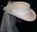 Pearlace Bridal Hat in Felt