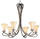 Arabesque Collection Six Light Chandelier
