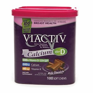 Viactiv Viactiv Calcium Plus D, Soft Chews, Milk Chocolate 100 ct (Quantity of 3)