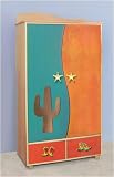 Boot Stompin' Cowboys Wooden Nursery Armoire