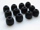 12 Black Silicon Replacement Earbuds for Sony Earphones In-ear Cx1 Ex32 Ex33lp Ex34sc Ex35b Ex36v Ex52 Ex55 Ex56lp Ex71 Ex75 Ex76 Ex81 Ex85 Ex90 Ex300 Ex500lp Ex700lp Mdr-ex51 Mdr-ex700 Nx1 Nc11 Nc22 Nc32 Xb40ex Xb20ex /Ipad Ipod Iphone Mp3 Mp4