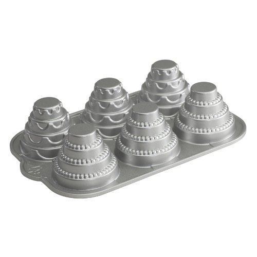Nordic Ware Platinum Celebration Tiered Cakelet Pan