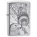 Zippo Brushed Chrome, Something Patriotic Emblem