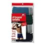 Mens Hanes 4 Pair Cotton Boxer Briefs Asst - 7349C4