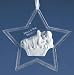 Pack of 8 Icy Crystal Baby Jesus Is the Reason Star Christmas Ornaments 4.5"