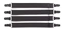 Rothco Black Military 4-Piece Straight Shirt Stays