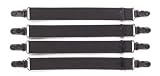 Rothco Black Military 4-Piece Straight Shirt Stays
