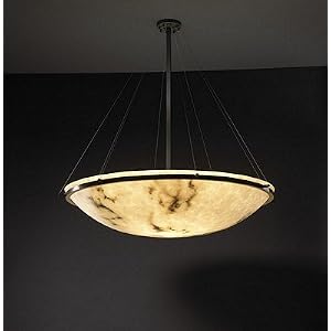 36 Inch Round Pendant Bowl Bronze Ceiling Light