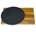 J.K. Adams CIRC-1510 15-Inch by 12-Inch Walnut Board with Slate off-set circle