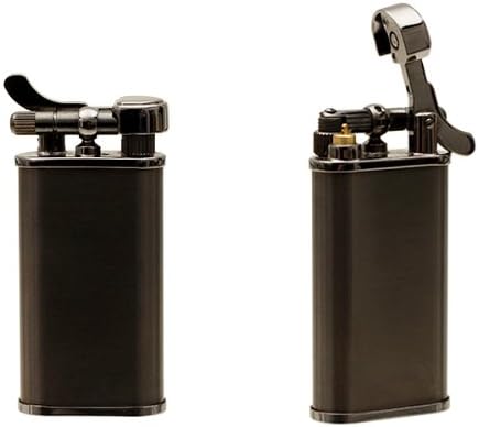 Kiribi Kabuto Black Nickel Pipe Lighter