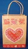Valentine Brown Paper Gift Bags