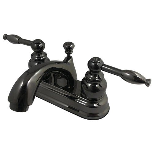 Kingston Brass NB2600KL Water Onyx 4 Inch Centerset Lavatory Faucet