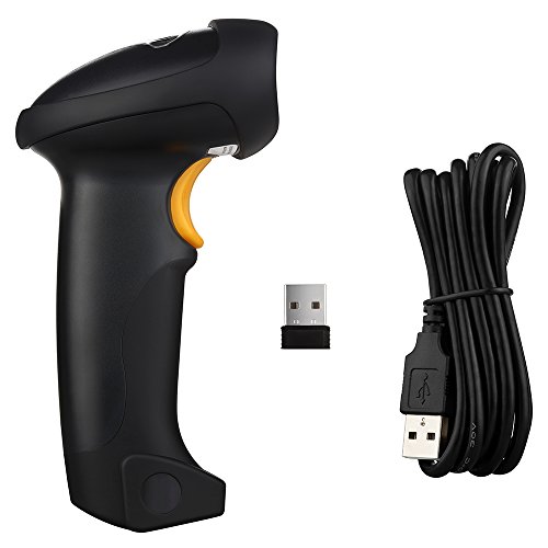 Barcode Reader Scanner,afanda 2.4ghz Handheld Wireless USB Automatic