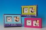 Modern Photo Clock - 20cm x 11cm - Blue case