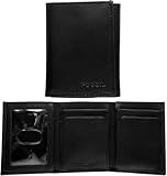 Fossil Wallet - Front Pocket Trifold (Color: Black)