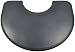 Tough Guy Polyurethane Anti-Fatigue Stylist Mat, Half Round with Round Chair Base Cut Out, Gray