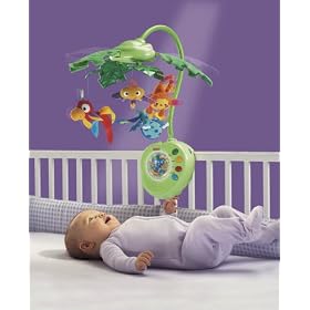 Fisher Price Rainforest Peek-A-Boo Leaves Musical Mobile