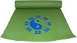 Colorful Yoga Mats (TM) 1/4" Extra-Thick Deluxe Classic Yoga, Pilates & Exercise Mat - Green with Blue 'Yin Yang' symbol printed at top of mat