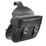ALC Saddlebags 8013-04 Renegade II Chubby Premium Leather Plain Detach Throw-Over Saddlebag - Pair