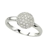 14K White Gold 1/4 ct. Diamond Cluster Ring