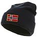 Norway Norwegian Black Flag Country Embroidery Embroidered Cap Hat Beanie