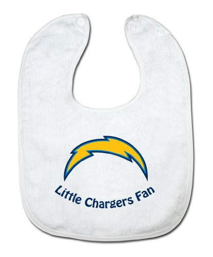 NFL San Diego Chargers White Snap Bib with Team Logo