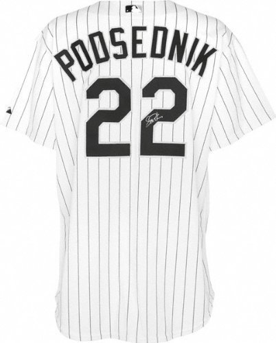 Scott Podsednik Autographed Jersey | Details: Chicago White Sox, Pinstripe, Authentic