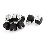 uxcell　キャスターホイール　プラスチック　金属　8個入り　オフィスチェア　360度回転