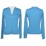 KERSH Stretch V-Neck Cardigan at Kersh