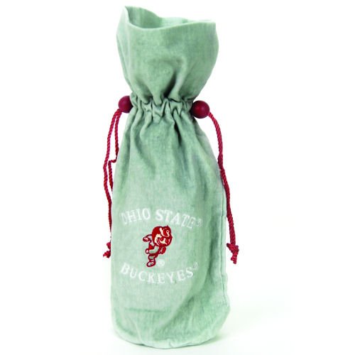 14 NCAA Ohio State Buckeyes Velvet Wine Bottle Drawstring Bag