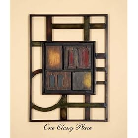 Geometric Metal Wall Decor Sculpture
