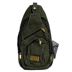 Canvas Cargo Hiking Shoulder Pack / Backpack, Compact