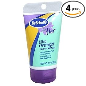 41dFxmCA36L. SL500 AA280 PIbundle 4,TopRight,0,0 AA280 SH20  Dr. Scholls For Her Ultra Overnight Foot Cream, 3.5 Ounce Tubes (Pack of 4)