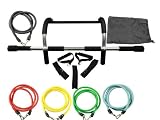 Wacces New Doorway Chin Up Pull Up Bar With 5 Resistance Bands