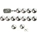 Dreamtime 7.5-8mm Grey Cultured Pearl AS2R2 Strand 14k White Gold Diamond Clasp 18" Necklace Earrings Set - Classic Collection
