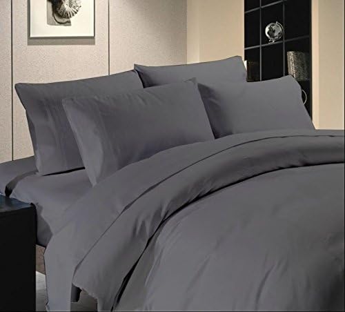 PureBeddings---500 ThreadCount 2pc Elephant Grey Solid Travel Size Pillow Cases (12"X16") 100% Egyptian Cotton --JJ03