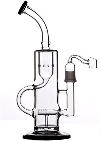 Glass Hookah Recycler Oil Rig Hand Blown Mothership Glass 10'' Tall