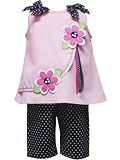 Rare Editions Baby-girls Newborn Side Split Top Capri Set